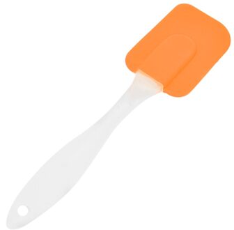 1Pc Siliconen Cake Schraper Multifunctionele Schraper Spatel Werktuig Koken Bakken Hoge Temperatuur Weerstand Borstels Keuken 1stk oranje