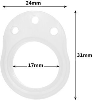 1Pc Siliconen Deurstopper Anti-Collision Ring Deurklink Buffer Muur Protector Transparant/Wit Shockproof Pad Thuis levert 01