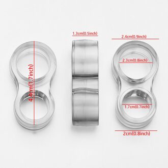 1Pc Siliconen Deurstopper Anti-Collision Ring Deurklink Buffer Muur Protector Transparant/Wit Shockproof Pad Thuis levert 03