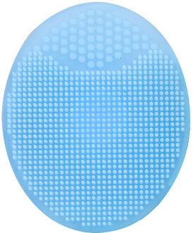 1Pc Siliconen Facial Cleaning Pad Gezicht Pore Meeëter Exfoliërende Cleanser Gezicht Spa Massager Brush Huid Reiniging Scrubber Tool blauw