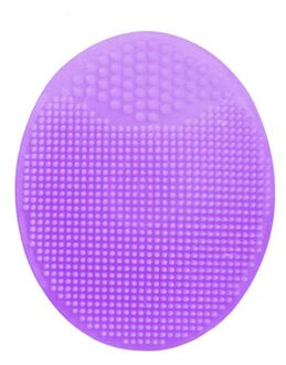 1Pc Siliconen Facial Cleaning Pad Gezicht Pore Meeëter Exfoliërende Cleanser Gezicht Spa Massager Brush Huid Reiniging Scrubber Tool paars