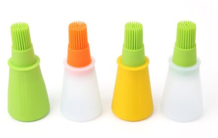 1Pc Siliconen Fles Borstel Honing Olie Flessen Containers Voor Barbecue Koken Bakken Pannenkoek Bbq Keuken Opslag Reizen