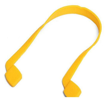 1Pc Siliconen Glazen Ketting Sport Duiken Waterdichte Band Sport Brillen Zonnebril Cord Holder Kids Adult Eyewear Accessoires geel