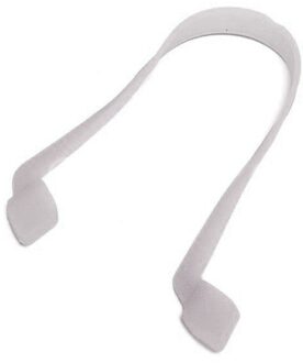 1Pc Siliconen Glazen Ketting Sport Duiken Waterdichte Band Sport Brillen Zonnebril Cord Holder Kids Adult Eyewear Accessoires wit