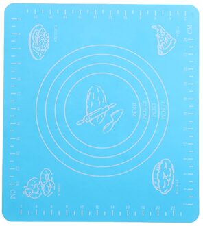 1Pc Siliconen Non-stick Siliconen Verdikking Mat Rolling Deeg Liner Pad Gebak Cake Pasta Meel Tafel Vel Keuken gereedschap blauw