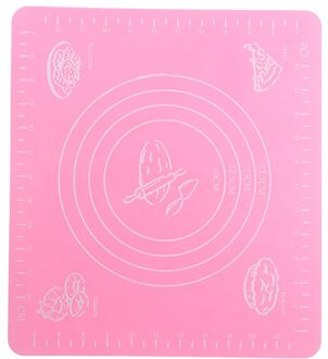 1Pc Siliconen Non-stick Siliconen Verdikking Mat Rolling Deeg Liner Pad Gebak Cake Pasta Meel Tafel Vel Keuken gereedschap roze