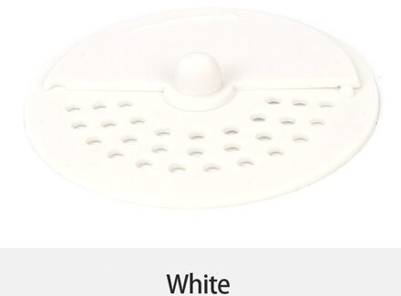 1Pc Siliconen Riool Afvoerputje Anti-Blocking Afvoerputje Haar Deodorant Stop Keuken Afval Badkamer Wastafel Filter Accessoires wit