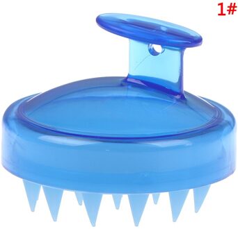 1Pc Siliconen Shampoo Hoofdhuid Massage Borstel Haar Wassen Kam Body Bad Spa Afslanken Massage Comfortabele Borstel Personeel Gezondheid