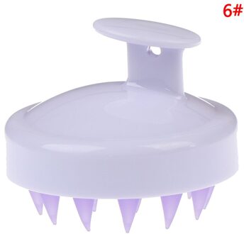 1Pc Siliconen Shampoo Hoofdhuid Massage Borstel Haar Wassen Kam Body Bad Spa Afslanken Massage Comfortabele Borstel Personeel Gezondheid
