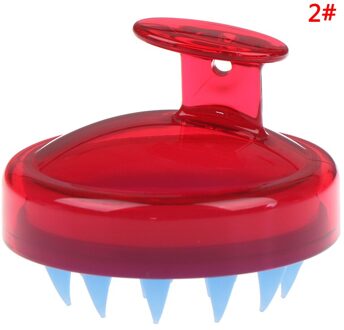 1Pc Siliconen Shampoo Hoofdhuid Massage Borstel Haar Wassen Kam Body Bad Spa Afslanken Massage Comfortabele Borstel Personeel Gezondheid
