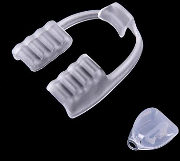 1Pc Siliconen Tandheelkundige Mouth Guard Stop Tandenknarsen Bruxisme Elimineren Balde Slaap Steun Voor Voor Boksen Basketbal