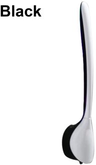 1Pc Siliconen Toiletborstel Muur Gemonteerde Scrubber Universele Geen Dode Hoek Creatieve Badkamer Schoonmaken Tool Borstel Met Houder zwart