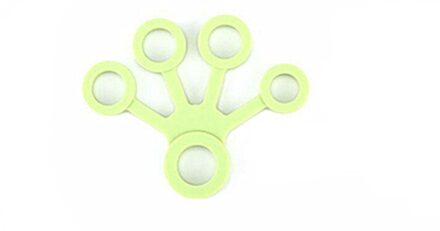 1Pc Siliconen Vinger Sterkte Exerciser Ring Gripper Fitness Vinger Extension Sterkte Grip Vinger Training Licht Groen