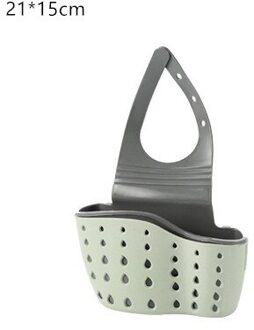 1Pc Sink Plank Zeep Spons Afvoer Rack Badkamer Houder Keuken Opslag Zuignap Keuken Organizer Spoelbak Keuken Accessoires Licht Groen