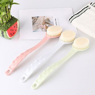 1Pc Skin Body Brush Body Spa Dode Huid Verwijderen Body Maasage Douche Bad Borstel Douche Scrubber Lange Handvat Terug groen