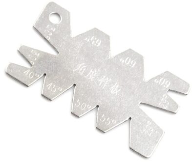 1Pc Sliver Rvs Schroefdraad Snijden Hoek Gage Gauge Meten Hoek Model