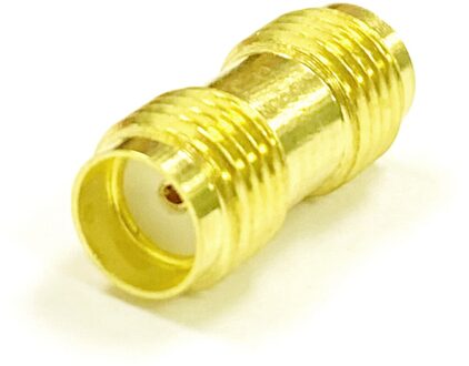 1Pc Sma Vrouwelijke Naar Sma Vrouwelijke Jack Rf Coax Adapter Modem Converter Connector Recht Verguld