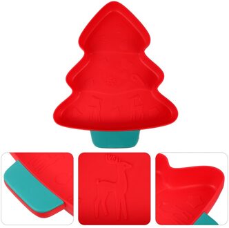 1Pc Snack Container Stijlvolle Duurzaam Creatieve Xmas Fruit Schotel Snack Opbergvak Fruit Lade Voor Snoep Fruit rood