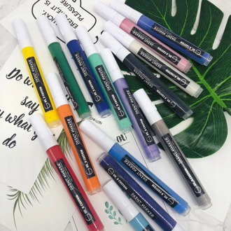 1PC Sneakers Customizable Graffiti Pen Mark Pen DIY Change Color Leather coating acrylic painting 15colors