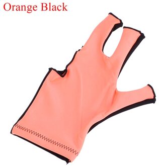 ! 1Pc Snooker Biljart Cue Handschoen Zwembad Linkerhand Open Drie Vinger Accessoire Fitness Accessoires ! Oranje