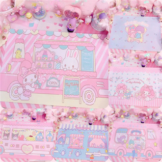 1pc Soft Small Lovely PU Leather Desk Mat Game Keyboard Mouse Pad Laptop Cushion Doll Home Decor