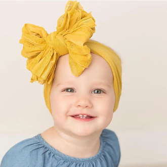 1PC Solid Chiffon Baby Headband Sracked Designed Hair Band Handmade Toddlers Headwear For Baby Girls Fashion Hair Accessories