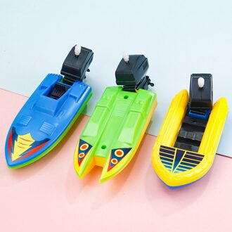 1pc Speed Boat Ship Wind Up Toy Float In Water Kids Toys Classic Clockwork Toys Summer Shower Bath Toys for Children Boys Toys