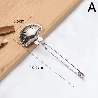 1Pc Spice Mesh Zetgroep Zilveren Bladeren Filter Rvs Filter Ball Mesh Kruiden Filter Lepel Zeef Keuken Tool