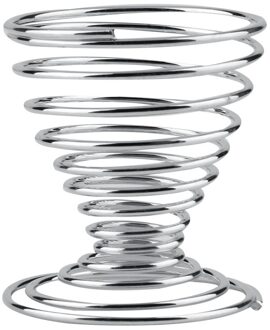1pc Stainless Steel Spring Wire Tray Boiled Egg Cups Holder Stand Storage Worldwide Store