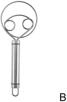 1Pc Stalen Garde Meel Coil Stirrer Egg-Beater Stok Keuken Agitator Deeg Bakken Whisk Handle Tool Tool H3I9 blauw