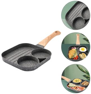 1Pc Steen Koekenpan Ontbijt Pan Non-stick Steak Gebakken Ei Pan (Assorti Kleur)