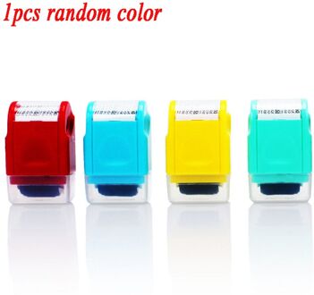 1Pc Stempel Identiteit Diefstal Bescherm Vertrouwelijke Veilige Data Id Brede Roller Stempel Inkt Refill Gegevens Veilig