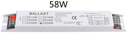 1Pc T8 220-240V Ac 2X58W Breed Voltage Elektronische Ballast Tl Lamp Voorschakelapparaten
