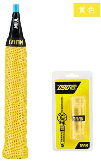 1Pc Taan TW090 Over Grip Badminton Tennis Grips Zweet Geabsorbeerd Zweetband Wraps Kranen Professionele Racket Accessoires geel