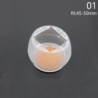 1Pc Tafel Mat Voet Cover Siliconen Nuttig Antislip Antislip Anti Vochtige Transparante Creatieve 01