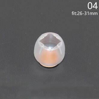 1Pc Tafel Mat Voet Cover Siliconen Nuttig Antislip Antislip Anti Vochtige Transparante Creatieve 04