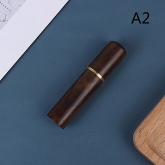 1Pc Tandenstoker Emmer Ebbenhout Tandenstoker Houder Emmer Mini Doos Handgemaakte Cadeau A2