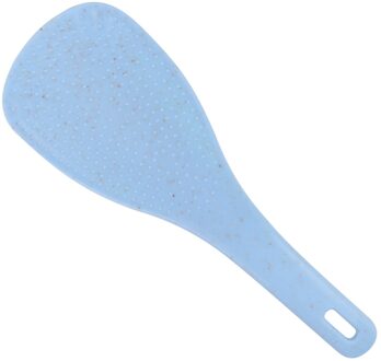 1Pc Tarwe Stro Materiaal Non-stick Rijst Lepel Keuken Gebruiksvoorwerp Rijstkoker Schop Keuken Accessoires blauw