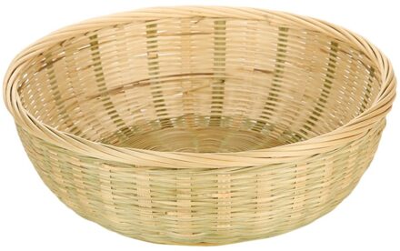 1Pc Thuis Bamboe Stoffer Gestoomd Broodje Opslag Mand Afvoer Mand (Willekeurige Kleur)