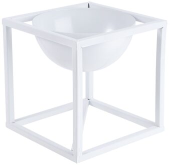 1Pc Thuis Bloemstuk Houder Ijzer Duurzaam Planten Pot Chic Fruitschaal wit