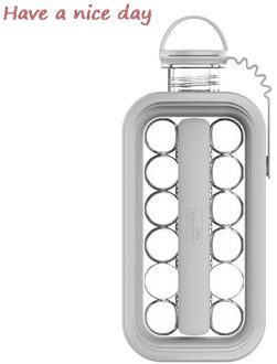 1Pc Thuis Multifunctionele Draagbare Ijs Making Doos Met Deksel Ice Cube Mold Grijs