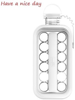 1Pc Thuis Multifunctionele Draagbare Ijs Making Doos Met Deksel Ice Cube Mold wit