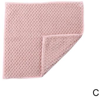 1Pc Thuis Zachte Microfiber Handdoeken Absorberende Doek Voor Schoonmaken Tafel Venster Handdoek Keuken Poetsdoek Veeg Handdoek Auto Anti-Gr I8F5 roze