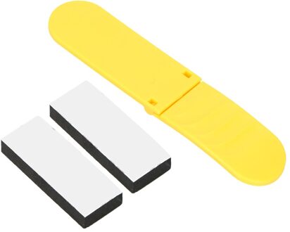 1Pc Toilet Seat Cover Lifter Met Lijm Sanitaire Seat Cover Lifting Apparaat Wc Closestool Seat Handvat Opvouwbare geel