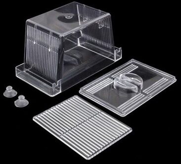 1Pc Transparant Acryl Fish Tank Fok Isolatie Doos Aquarium Broederij Incubator Houder Breeding doos