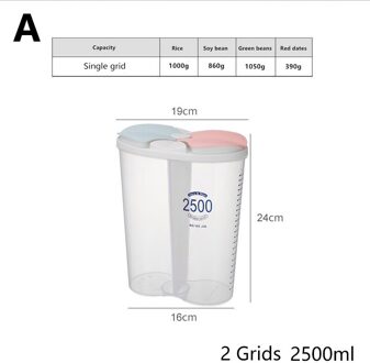 1Pc Transparant Voedsel Opbergdoos Keuken Opbergdoos Graan Opslagtank Vochtbestendige Verzegelde Blikken Organisatoren Keuken Benodigdheden