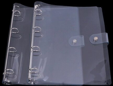 1Pc Transparante Kleur Plastic Clip Bestandsmap A4 Notebook Losbladige Ringband Planner Agenda School Kantoorbenodigdheden