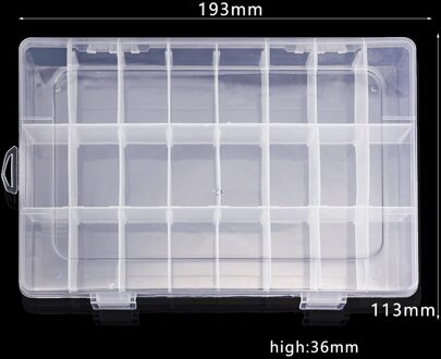 1Pc Transparante Nail Art Lege Case Voor Opslag Nail Art Accessoires Strass Gem Diy Sieraden Accessoire Plastic Organizer Box DK2186-22