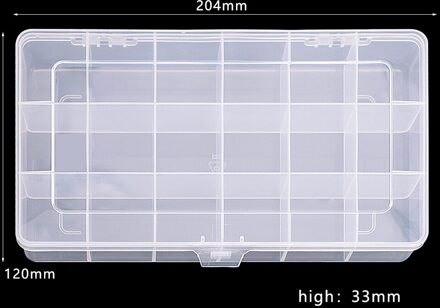 1Pc Transparante Nail Art Lege Case Voor Opslag Nail Art Accessoires Strass Gem Diy Sieraden Accessoire Plastic Organizer Box DK2186-3