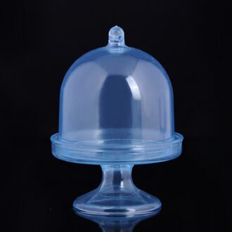 1Pc Transparante Plastic Lade Snoep Doos Voor Diy Wedding Candy Box Baby Shower Verjaardag Gasten Box Party levert blauw